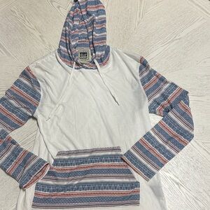 Striped White and Blue Men's Sweater